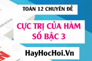 Cách tìm cực trị của hàm số bậc 3 (tìm cực đại, cực tiểu của hàm số bậc 3) - Toán 12 chuyên đề
